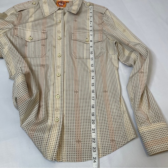 Tory Burch Brigitte Silk Dotted All Over Logo in Pastel Size 2 - Picture 13 of 15